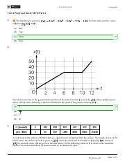 Progress Check MC A Key Pdf AP CALCULUS AB Scoring Guide Unit 1