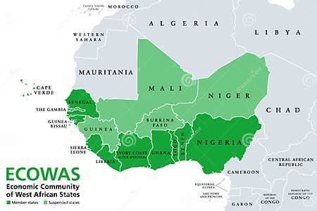 ECOWAS, Economic Community of West African States, Member States ...