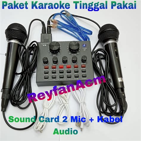 Jual Satu Paket Sound Card V Live Broadcast Mixer Bluetooth Audio Usb