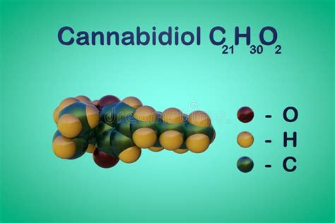 Fórmula Química Estructural Y Modelo Molecular De Relleno Espacial Del