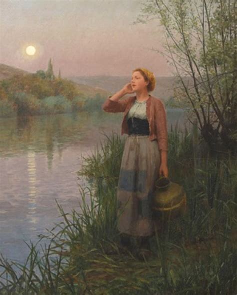 Solve Daniel Ridgway Knight Hailing The Ferry Twilight Jigsaw Puzzle