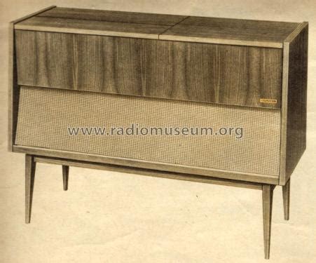 Stereo Konzertschrank KS400 Ch HF50 Nussbaum Radio Grundig Radio