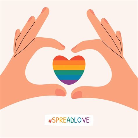 Premium Vector Heart In Hands Happy Pride Month Pride Lgbtqia Pride