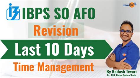 Ibps Afo 2022 23 10 Days Best Revision Plan Time Management