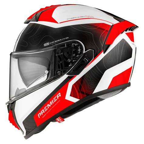 Premier Evoluzione Dk 2 Bm Helmet Red APINTEVLFIBDK20 Full Face Helmets