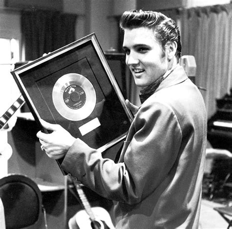 Elvis Receives His First Gold Record For Heartbreak Hotel Elvis