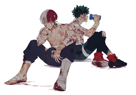 Todoroki Shouto Midoriya Izuku My Hero Academia 2 Buko No Hero