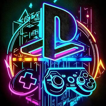 "Playstation Logo-Icon Neon art" Poster for Sale by Ritik11 | Redbubble