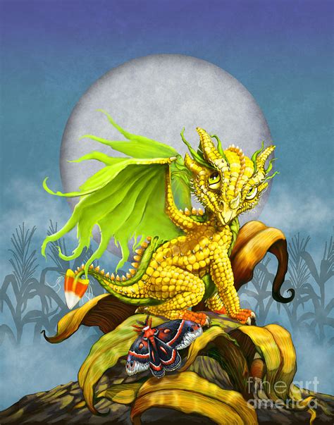 Corn Dragon Digital Art By Stanley Morrison Pixels