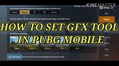 How To Set Gfx Tool In Pubg Mobile Pubg Tips And Tricks Youtube