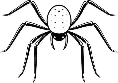 Premium Vector | Spider icon Black and white Spider clipart vector ...