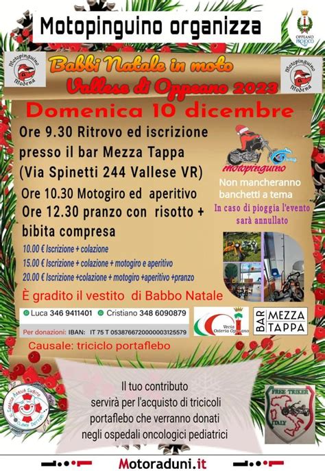 Babbi Natale In Moto Motoraduno Vallese Vr Dal Al