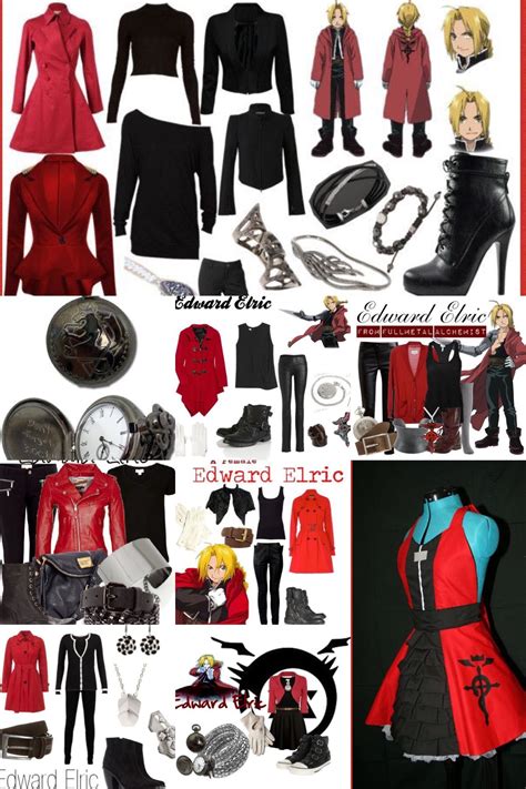 Edward Elric Fullmetal Alchemist Casual Cosplay Inspiration Casual Cosplay Outfit