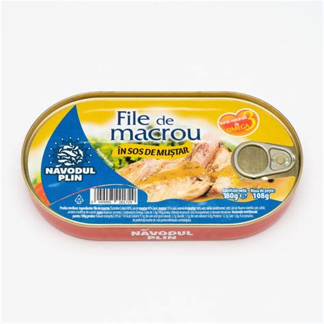 Navodul File De Macrou In Sos Mustar 180 Gr Patriasfood