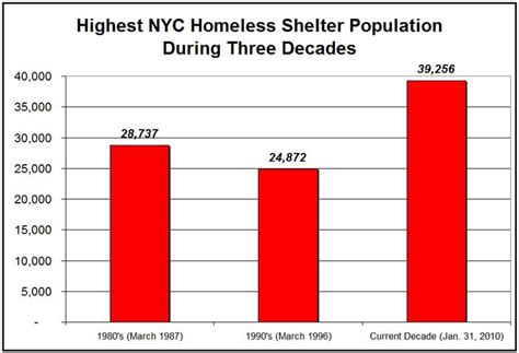 Homelessness Chart The Percentage Of Homeless People In The Nyc