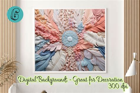 Feather Macrame Background 29 Graphic By Glamour Creative Fabrica