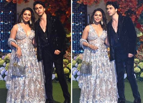 Gauri Khan And Son Aryan Khan Make A Flamboyant Appearance At Anant