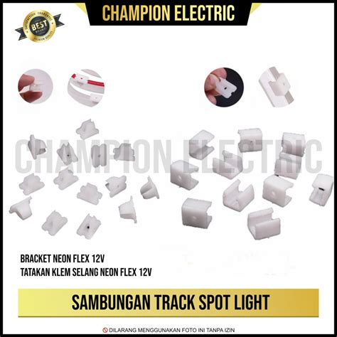 Jual Klem Lampu Neon Flex Volt Volt Bracket Led Selang Smd V