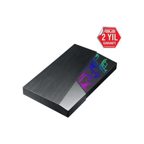 Asus FX EHD A2T 2TB 2 5 Aura Sync RGB 256Bit Şifreleme USB 3 1 EHD A2T