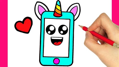 Como Dibujar Un Celular Kawaii Facil Paso A Paso Youtube