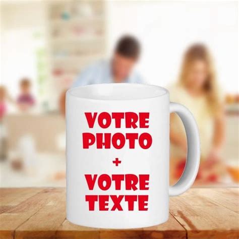 Mug Tasse PersonnalisÉ Avec Votre Photo Et Texte Cdiscount Maison