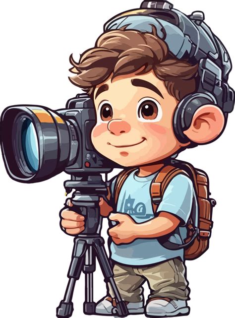 Chibi Camera Man Cartoon Ai Generative 29291248 Png