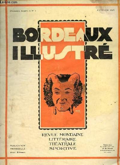 Bordeaux illustré n1 première année janvier 1929 Nos vieux manoirs