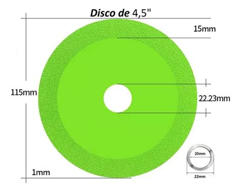 Disco Corte Vidrio 100mm Hoja Diamante Ultrafino MercadoLibre