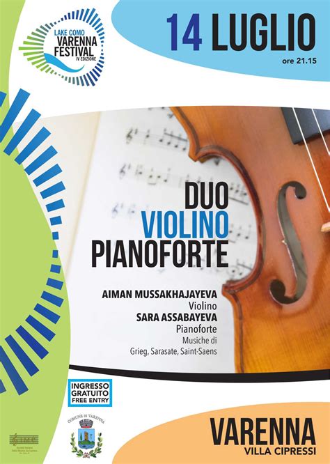 Duo Violino E Pianoforte Lake Como Varenna Festival Lecco Notizie