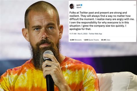 Twitter Co Founder Jack Dorsey Apologizes