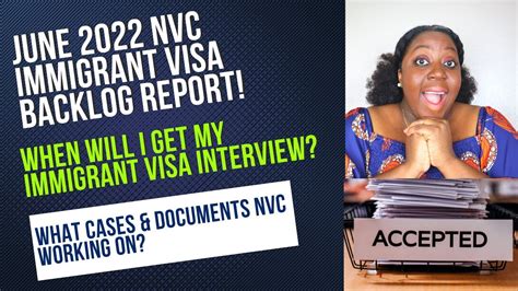 June 2022 Immigrant Visa Backlog Report Latest Case Processing Update