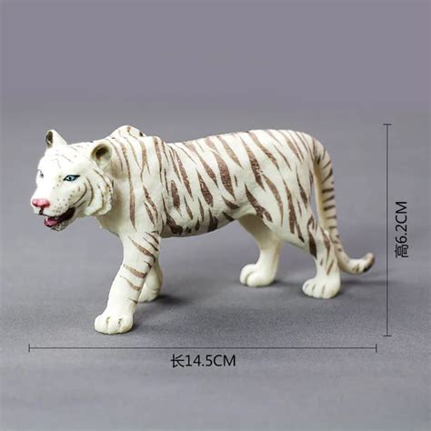 Hot Toys For Childrensimulation Of Wild Animal Toy Modelstiger White