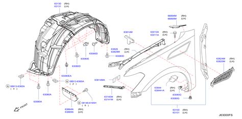 Infiniti Qx Fender Liner Extension Left Front Za A