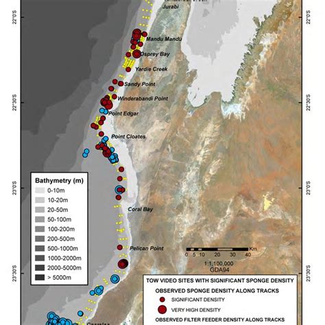 Map of Ningaloo Marine Park and Muiron Island Marine Management Area ...