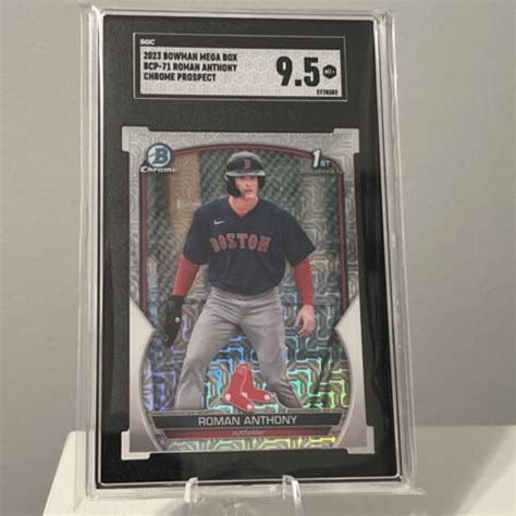 Bowman Chrome Roman Anthony Mojo Bcp Red Sox Ebay