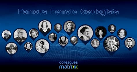 Celebrating famous female Geologists, past and present