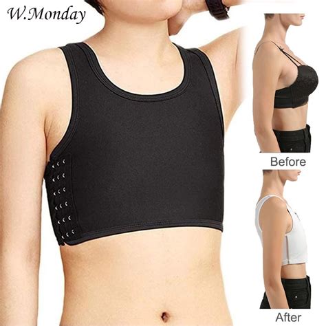 W Monday Chest Binder For Big Boobs Women Men Lesbian Bar With Hook