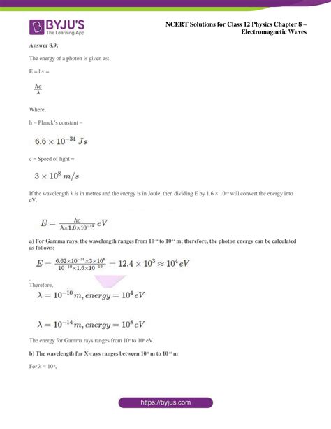 Ncert Solutions Class 12 Physics Chapter 8 Electromagnetic Waves