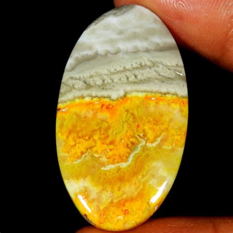 X X Mm Size Cts Natural Bumble Bee Jasper Oval Cabochon