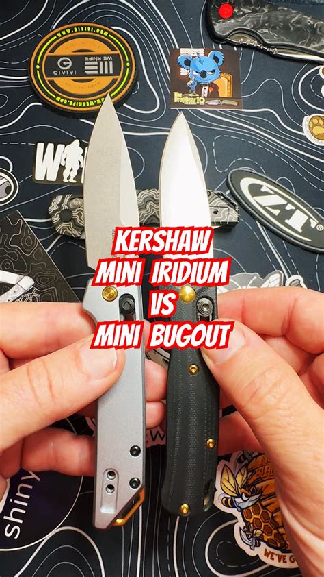 Kershaw Mini Iridium Vs Benchmade Mini Bugout Bladeshow Youtube