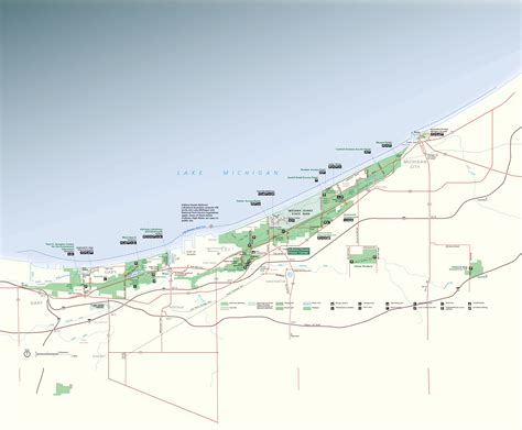 Indiana Dunes State Park Map - Middle East Political Map