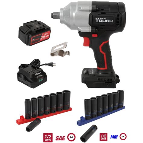hyper tough    mid torque cordless impact wrench   piece