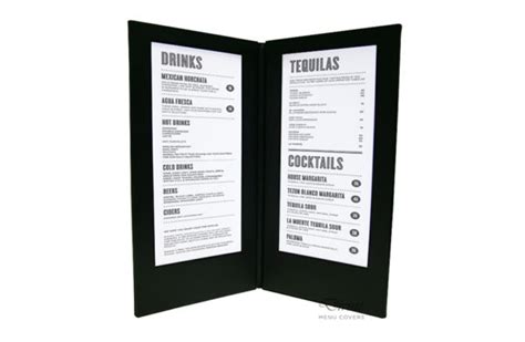 Led Menus Divine Menu Covers