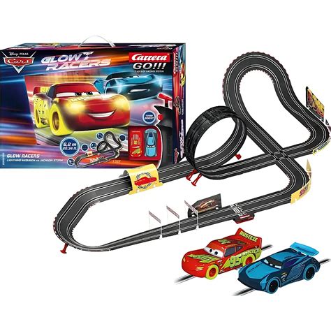 Carrera Go Disney Cars Glow Racers M Rennbahn Sets