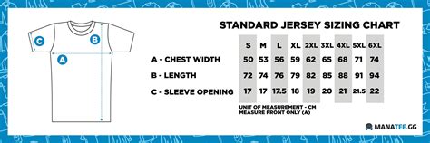 sizing chart manatee