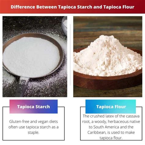 Tapioca Starch Vs Tapioca Flour Difference And Comparison