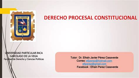 Derecho Procesal Constitucional Ppt