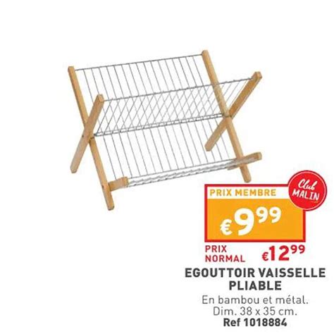 Promo égouttoir Vaisselle Pliable chez Trafic iCatalogue fr