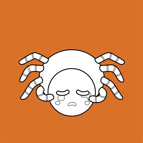 Cute Itsy Bitsy Spider Cartoon Digital Stamp 17129605 Vector Art at ...