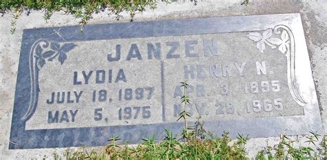 Henry N Janzen M Morial Find A Grave